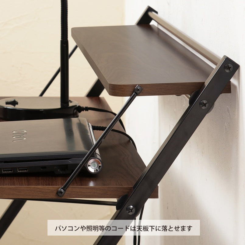 折りたたみデスク 幅85cm 作業台 PCデスク 天板高さ92cm