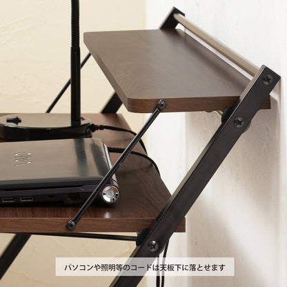 折りたたみデスク 幅85cm 作業台 PCデスク 天板高さ92cm