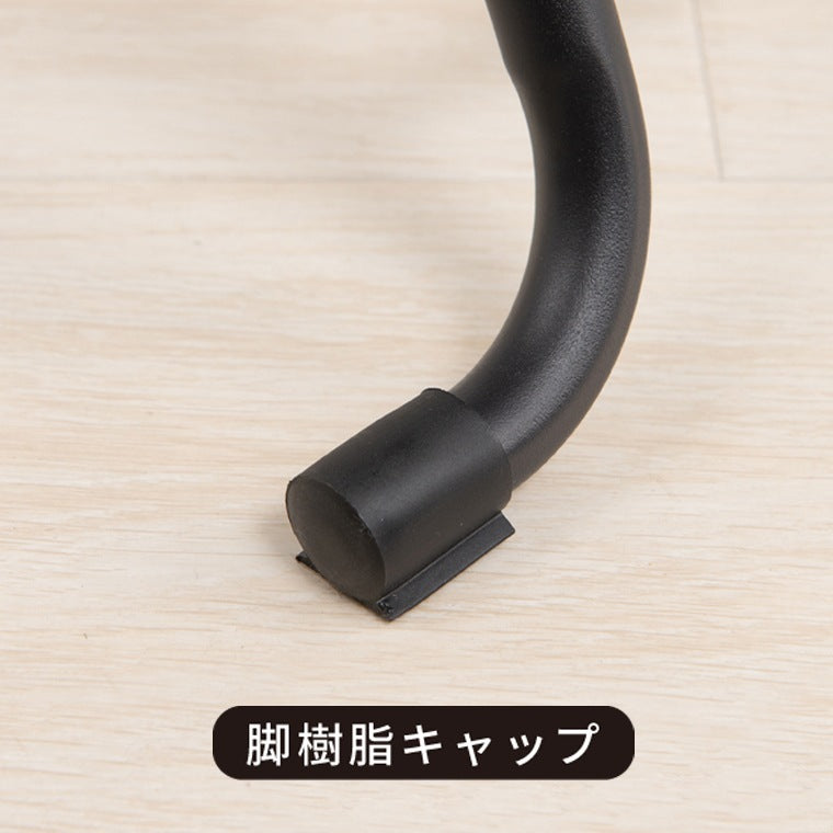 椅子 クッションチェア 座面高49cm ファブリック 背もたれ座面クッション 折りたたみ パイプ椅子