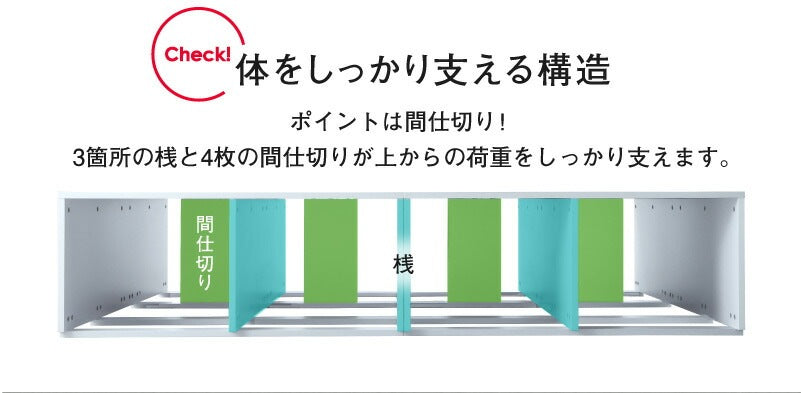シングルベッド 大容量収納 ベッドフレーム単品 チェストベッド 小上がり スペパ 高耐久