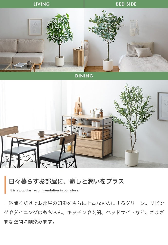 大型サイズ 観葉植物 フェイクグリーン 光触媒 パキラ 高さ150cm