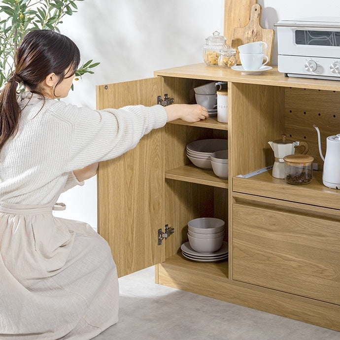 レンジ台 ノイズレス 幅88cm シンプルモダン キッチンボード 省スペース コンセント付き