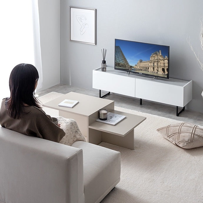 鏡面2wayテレビボード 幅120cm シンプルモダン 収納 ローボード 光沢 フラットデザイン