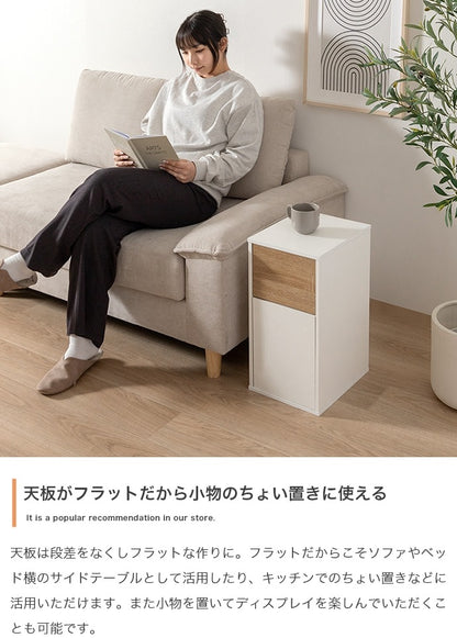 インテリアに馴染む ゴミ箱 45L キャスター取り付け可能 分別