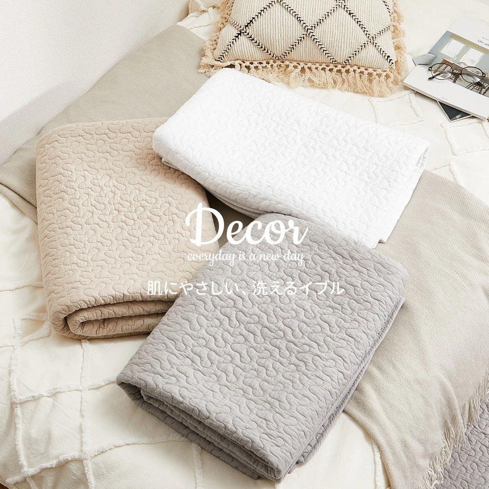イブル キルトラグ 130x190cm ベビー用マット／ラグマット／ベッドカバー／ソファカバー 使い方いろいろ 韓国インテリア 滑り止め 洗濯可能