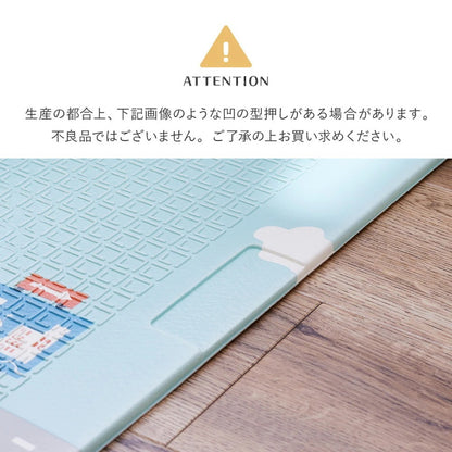 プレイマット 148x196cm リバーシブル 柄2種類 折りたたみ 収納袋付き 厚み約10mm 安全 防音 撥水