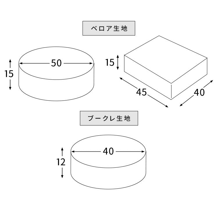 極厚 低反発クッション 厚さ15cm かため 低反発ウレタン　円形／四角形 キッズスペースにも