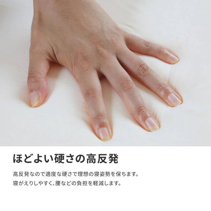 極厚 折りたたみ 高反発 ダブルマットレス 厚さ約17cm かため