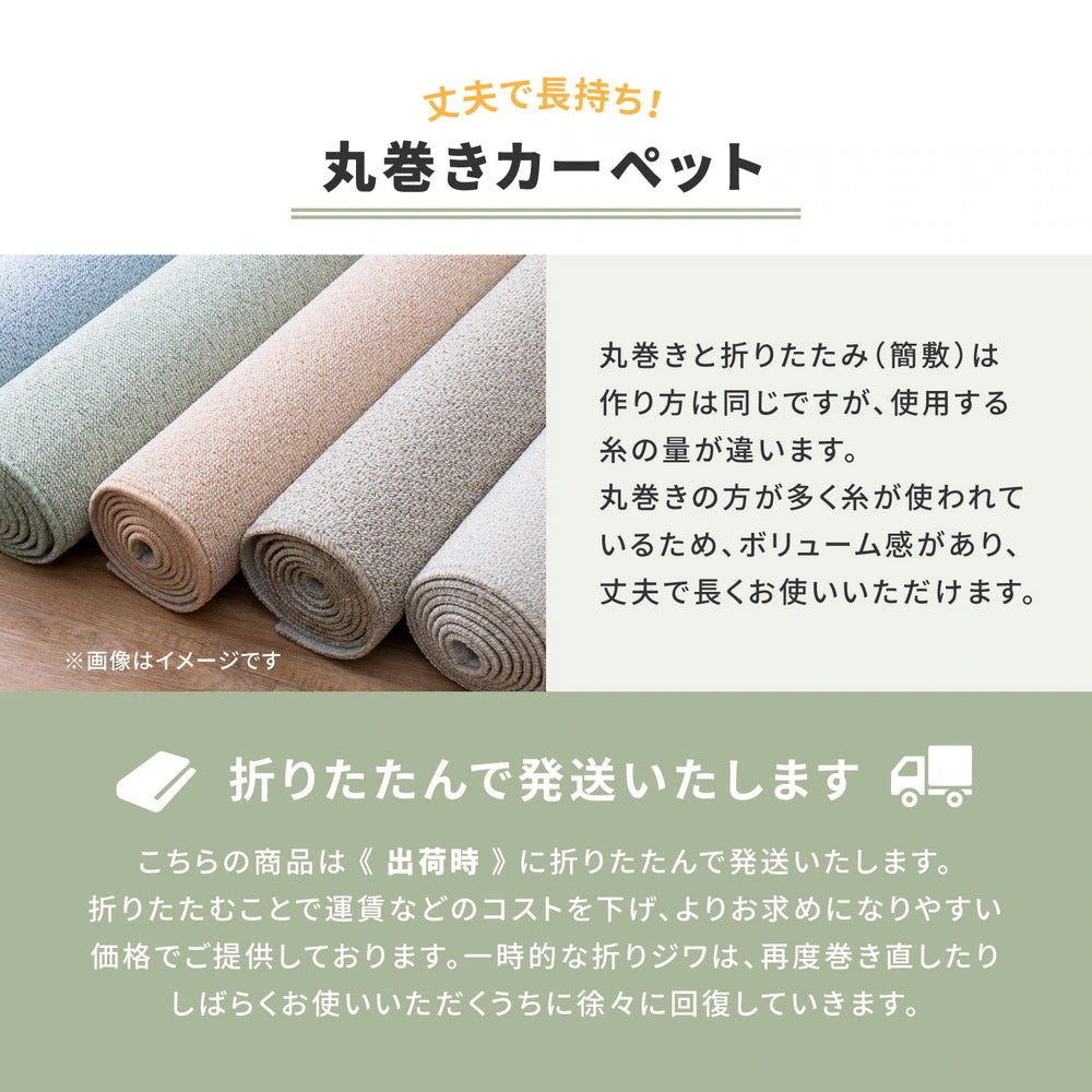 ペットにも優しい 8大消臭カーペット 261x261cm 江戸間4.5帖 カットパイル 消臭シート内蔵 日本製