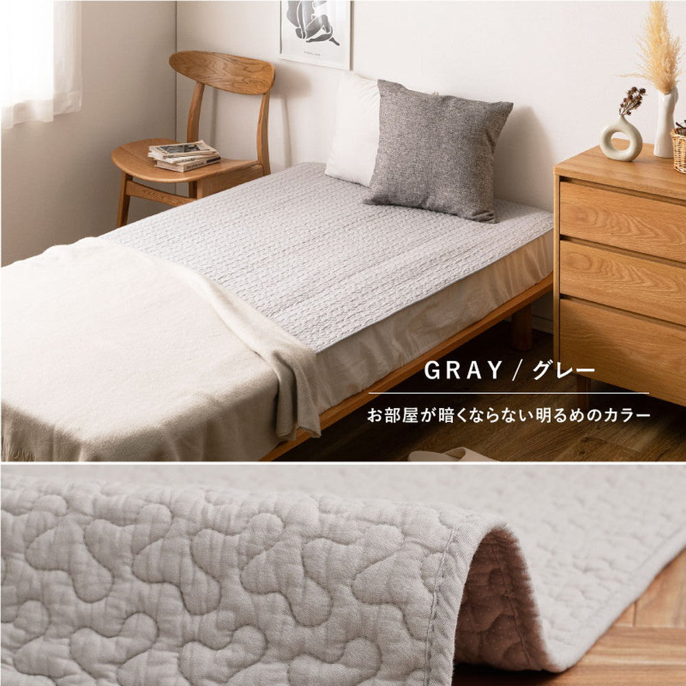 イブル 洗える 敷パッド シングル 100x205cm 赤ちゃんとの添い寝にも 綿100% 滑り止め