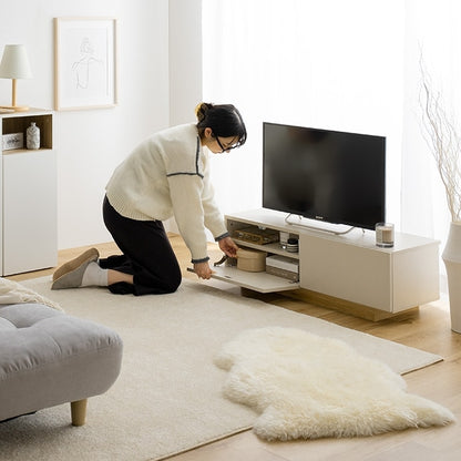 テレビ台 ローボード 幅100cm ノイズレス 3タイプ収納 スタイリッシュ シンプルモダン