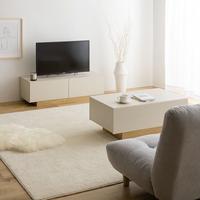テレビ台 ローボード 幅100cm ノイズレス 3タイプ収納 スタイリッシュ シンプルモダン
