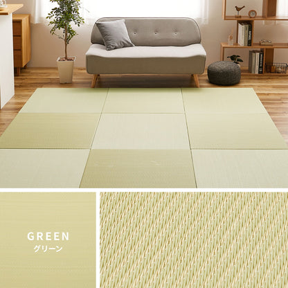 置き畳 6枚（1枚あたり65x65cm） い草風 プレイマット 和風コーナー 軽量でラクラク移動
