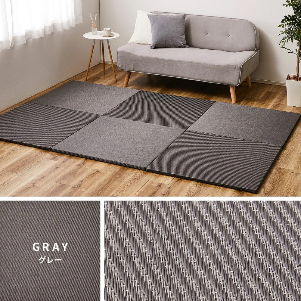 置き畳 9枚（1枚あたり65x65cm） い草風 プレイマット 和風コーナー 軽量でラクラク移動