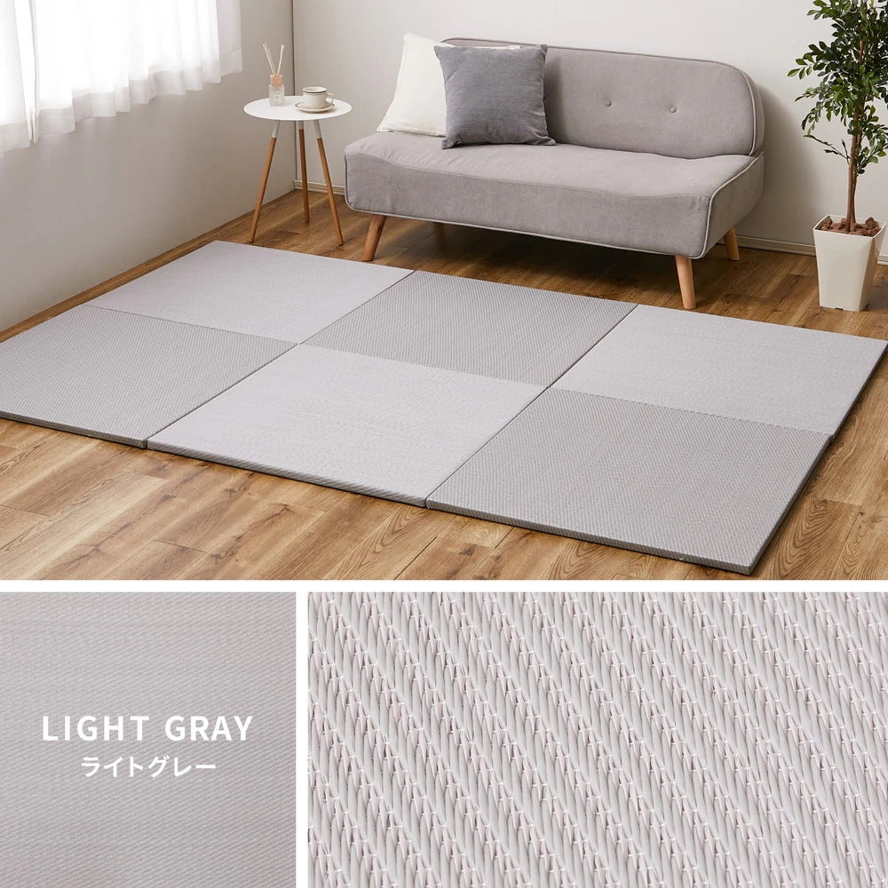 置き畳 9枚（1枚あたり65x65cm） い草風 プレイマット 和風コーナー 軽量でラクラク移動