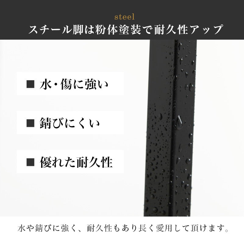 コンクリート柄 ソファサイドテーブル 幅45cm 重厚感 ナイトテーブル 軽量 スチール脚
