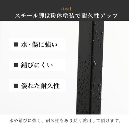 コンクリート柄 ソファサイドテーブル 幅45cm 重厚感 ナイトテーブル 軽量 スチール脚