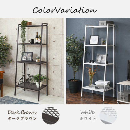 オープン収納ラック 幅59cm くすみカラー 棚 スチールラック