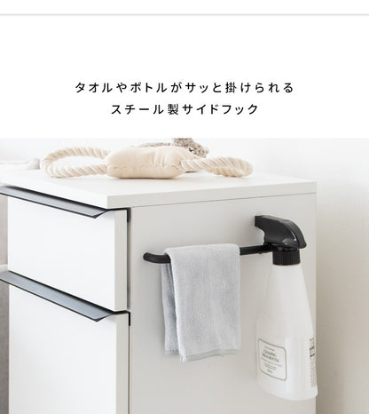 ドッグラック 幅33cm 犬用品 収納 スリムラック 左右取り付け可能