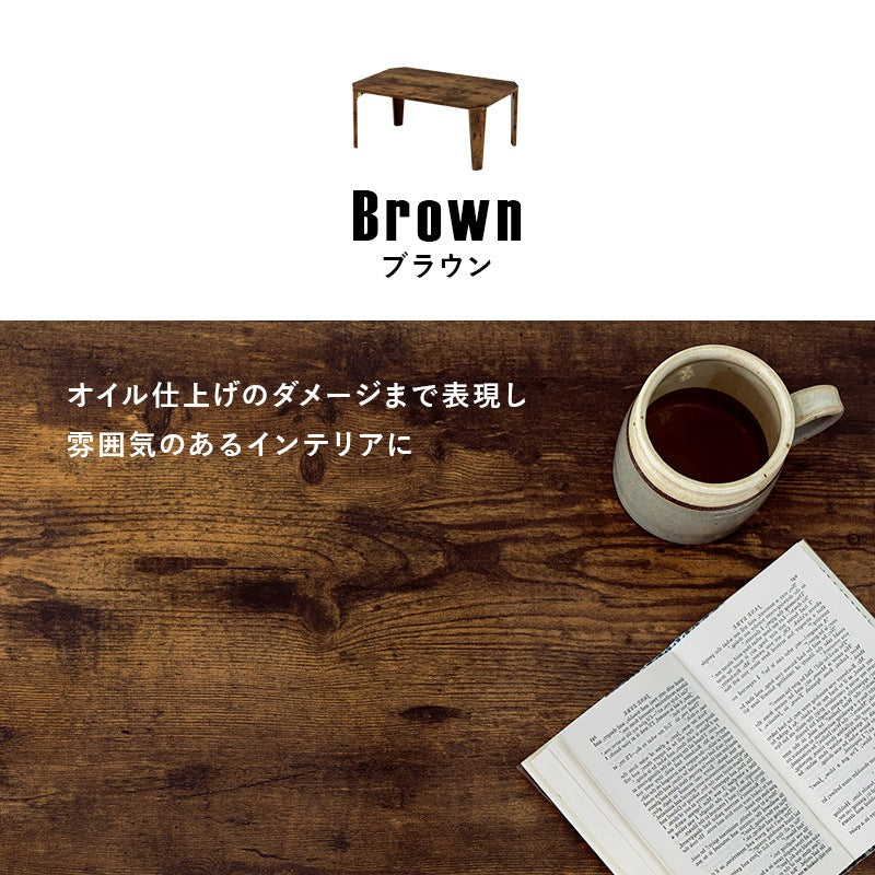 折れ脚テーブル 75x50cm かんたん折りたたみテーブル 八角形 ローテーブル