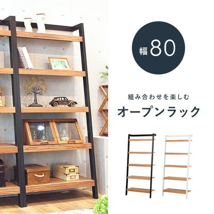 壁面収納ラック 幅80cm オープンラック 壁に固定可能 シェルフ 棚
