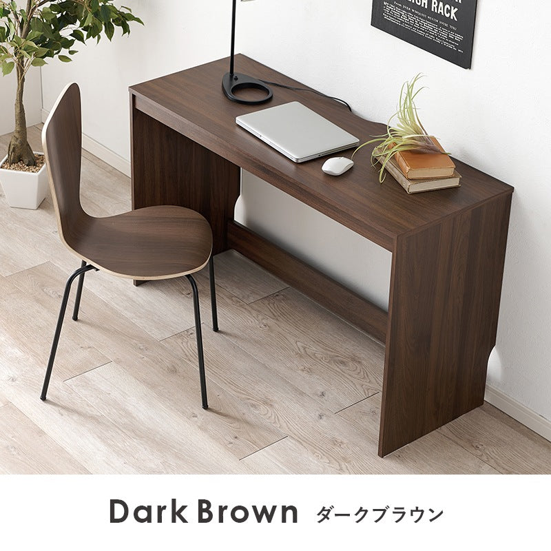 デスク 幅120cm シンプルすっきりデザイン 奥行スリム 机 コンパクト