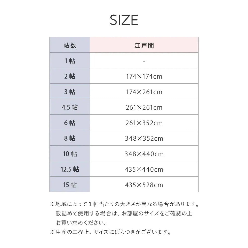 洗える パステルカラー い草風カーペット 261x261cm（江戸間4.5帖） ヘリンボーン柄