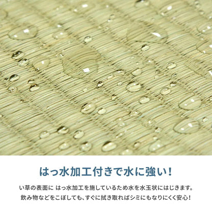 い草カーペット 和室 フリーカット 江戸間4.5帖（261x261cm） 補修テープ付き 部屋に合わせたカット可能