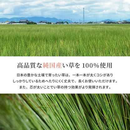 国産 い草ラグ 191x250cm 上敷き 湿度調整