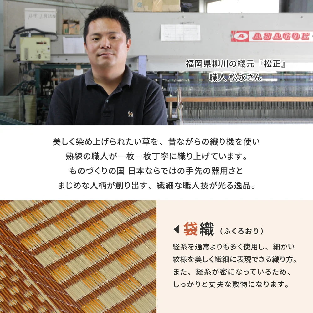 国産 い草ラグ 191x250cm 上敷き 湿度調整