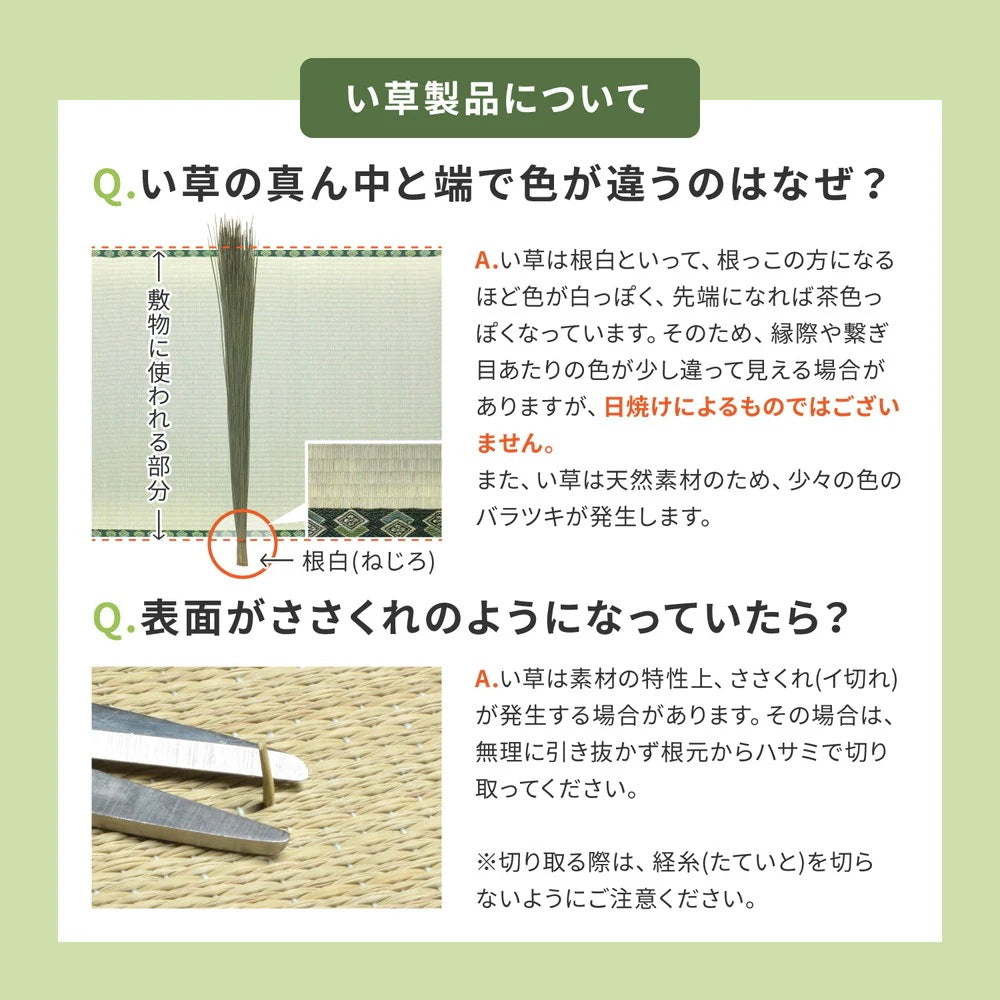 折りたためる 畳マットレス D ダブル 140x200cm 置き畳 い草