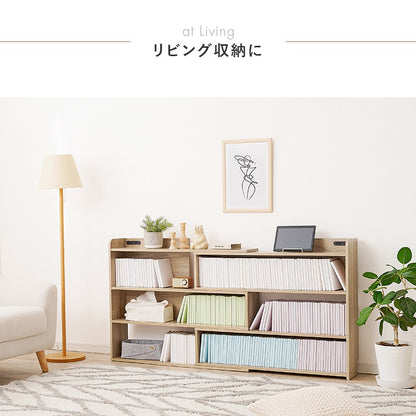 後付けヘッドボード 伸縮 シングル～クイーンサイズまで対応 コンセント付き 単品で本棚としても使用可能