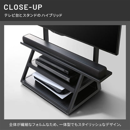 インテリアTVスタンド 収納付きモデル WALL　M1 CASTER キャスタースタンド 耐震 32インチ-65インチ対応