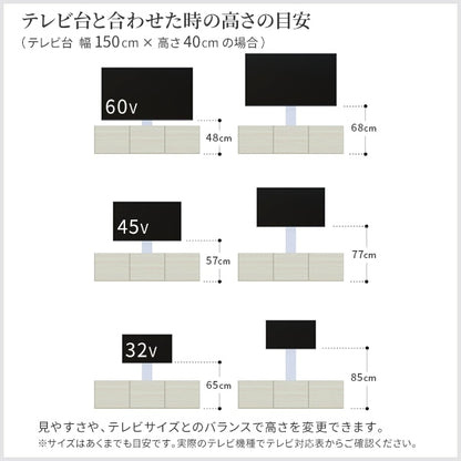 インテリアTVスタンド 手持ちのテレビ台をスタイリッシュにバージョンアップ WALLシリーズ