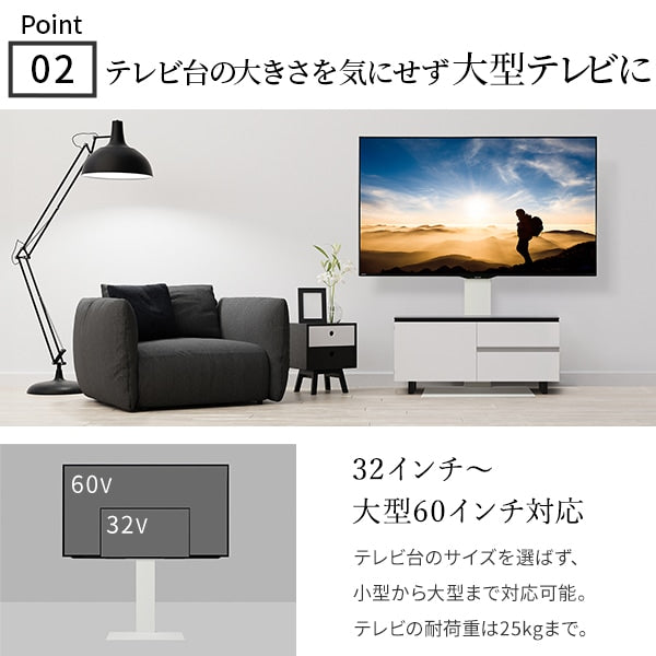 インテリアTVスタンド 手持ちのテレビ台をスタイリッシュにバージョンアップ WALLシリーズ