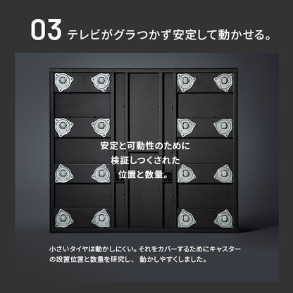 インテリアTVスタンド　WALL V5 ハイタイプ+棚板レギュラーサイズセット 32-80インチまで対応