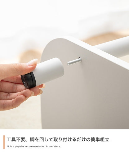 角丸3段オープンラック 幅80cm 高さ44cm 薄型ラック 壁寄せ