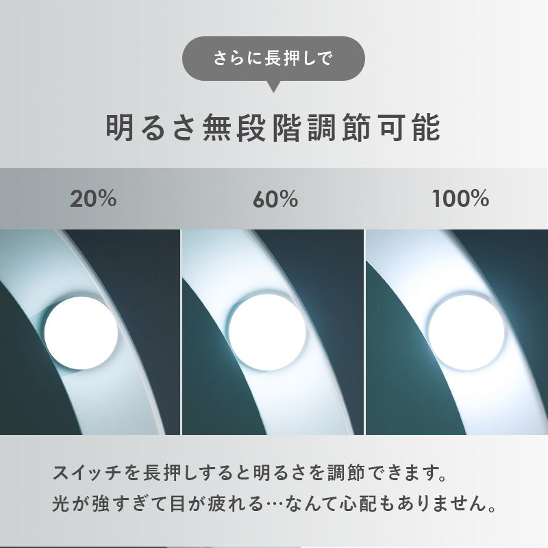 LED女優ドレッサー + スツールセット 3色切替で仕上がりチェック 幅70cm タッチ電源