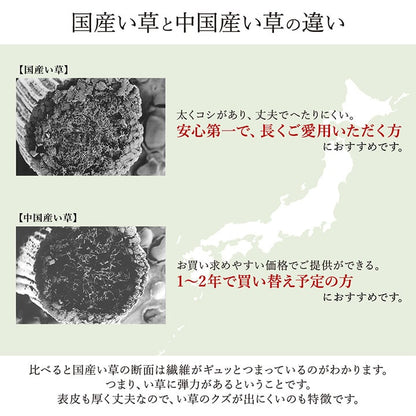 日本製 い草ラグ 90x150cm 和風モダン 抗菌防臭 カーペット 空気清浄効果