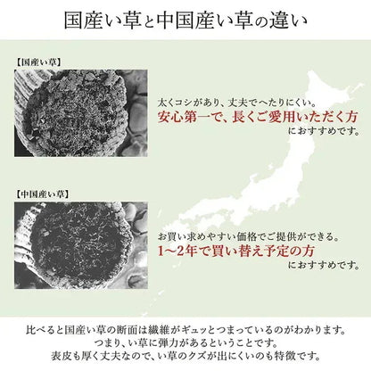 日本製 い草ラグ 191x300cm 和風モダン 抗菌防臭 カーペット 空気清浄効果