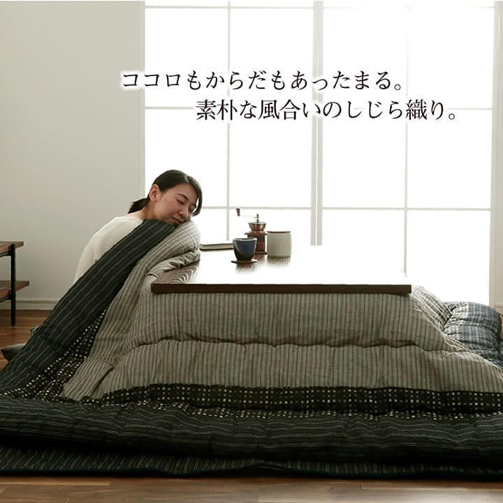 こたつ掛け布団 （対応テーブルサイズ80x120cm―90x120cm） 長方形 ふっくらボリューム 布団サイズ205x245cm 和モダン 和室／洋室