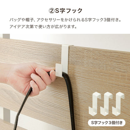 突っ張り 壁面マガジンラック 幅60／80cm 棚 ウォールラック 壁面収納 パーテーション ディスプレイ
