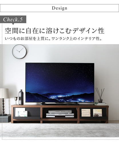 テレビ台 テレビボード 壁寄せ ローボード 幅150cm／180cm 高さ28cm 両サイド引き出し収納