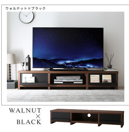 テレビ台 テレビボード 壁寄せ ローボード 幅150cm／180cm 高さ28cm 両サイド引き出し収納
