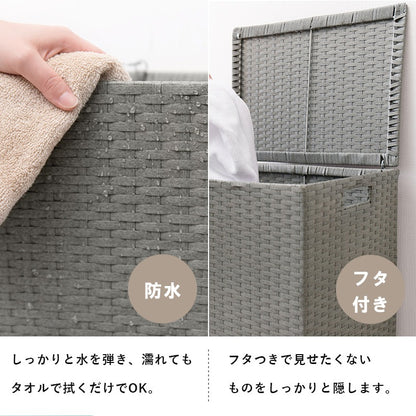 キャスター付 収納ボックス 放り込み ランドリー 子供部屋 RUD 45x32x66cm