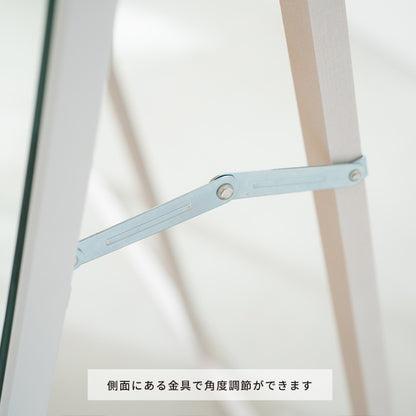 大型スタンドミラー 幅90cm 高さ153cm ダンスやヨガの練習に フチなし 姿見 全身鏡 ウレタン樹脂 ノンフレーム 日本製