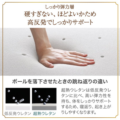 高反発 三つ折りマットレス 敷布団 3Dメッシュ 厚さ10cm 通気性良好