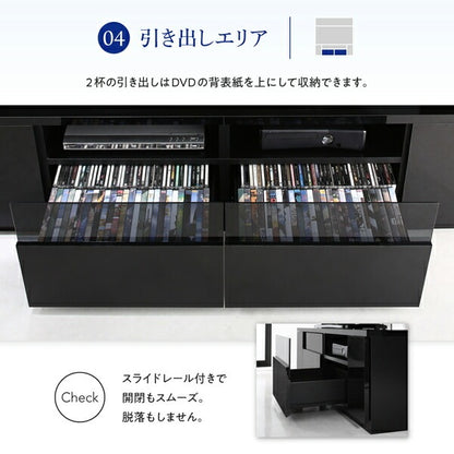 大型 ラグジュアリー 鏡面テレビボード 55インチまで対応 コーナーにも壁面にも