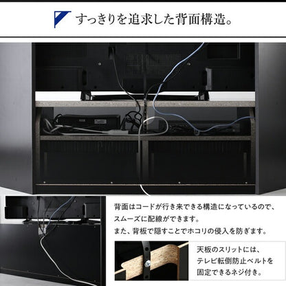 大型 ラグジュアリー 鏡面テレビボード 55インチまで対応 コーナーにも壁面にも