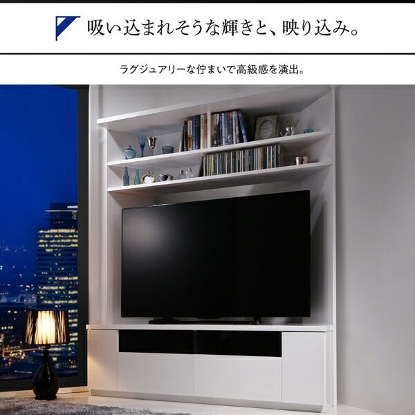 大型 ラグジュアリー 鏡面テレビボード 55インチまで対応 コーナーにも壁面にも